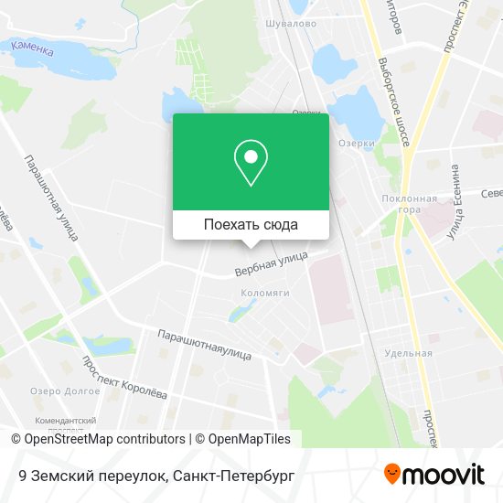 Карта 9 Земский переулок