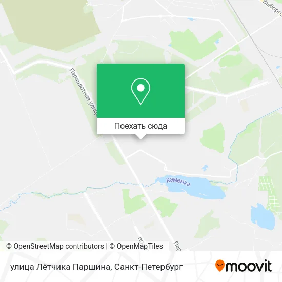 Карта улица Лётчика Паршина