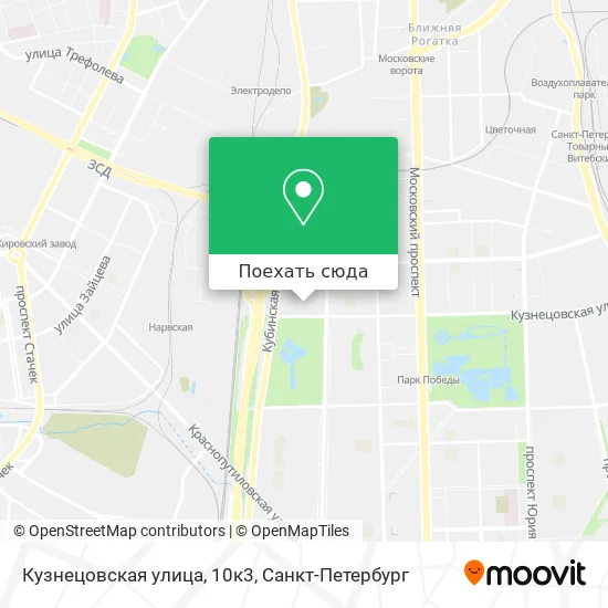Карта Кузнецовская улица, 10к3