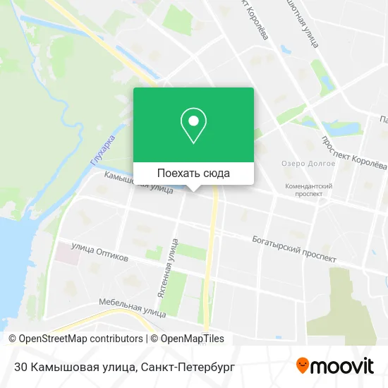Карта 30 Камышовая улица
