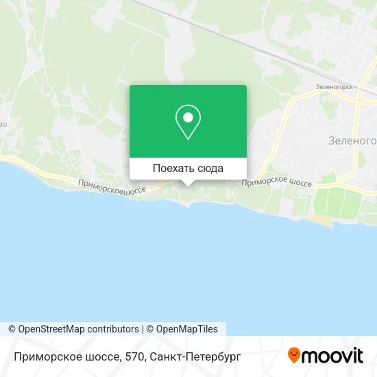 Карта Приморское шоссе, 570
