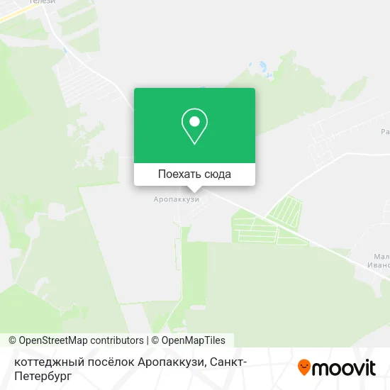 Карта коттеджный посёлок Аропаккузи