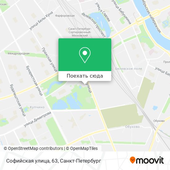 Карта Софийская улица, 63