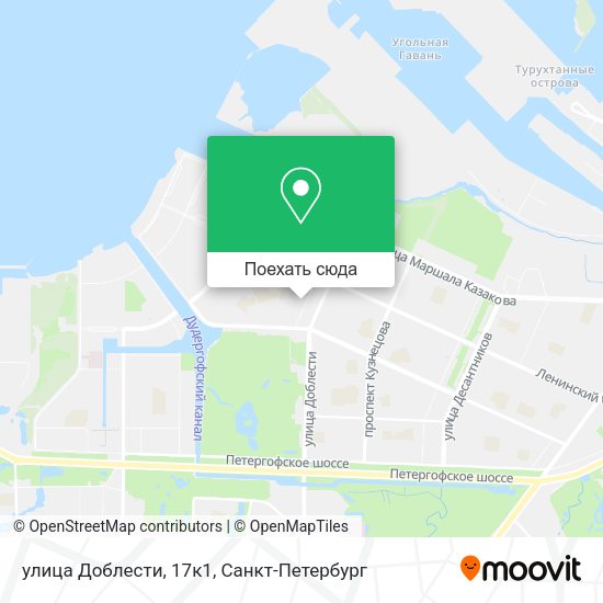 Карта улица Доблести, 17к1