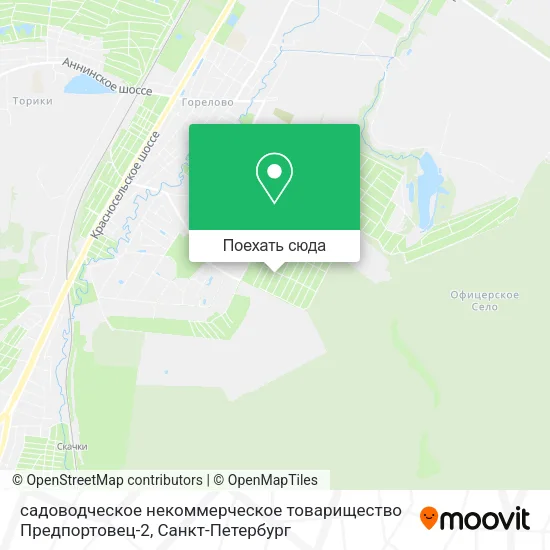 Карта садоводческое некоммерческое товарищество Предпортовец-2