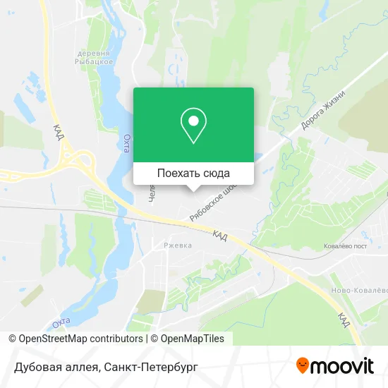 Карта Дубовая аллея
