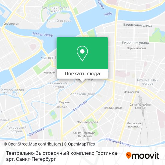 Карта Театрально-Выстовочный комплекс Гостинка-арт