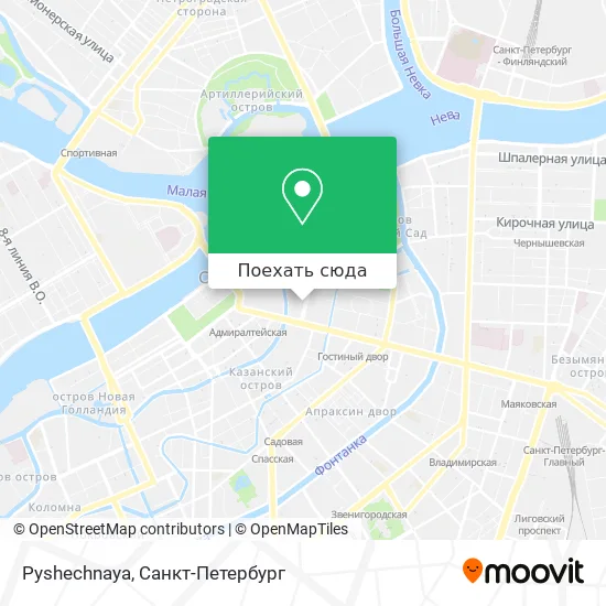Карта Pyshechnaya