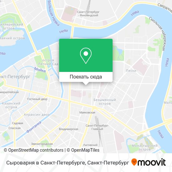 Карта Сыроварня в Санкт-Петербурге