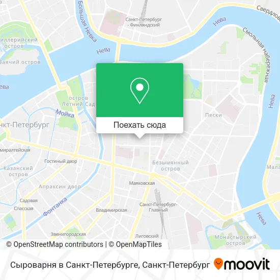 Карта Сыроварня в Санкт-Петербурге