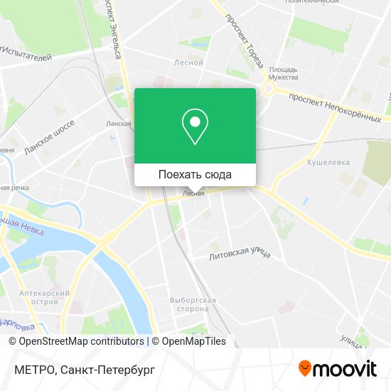 Карта МЕТРО