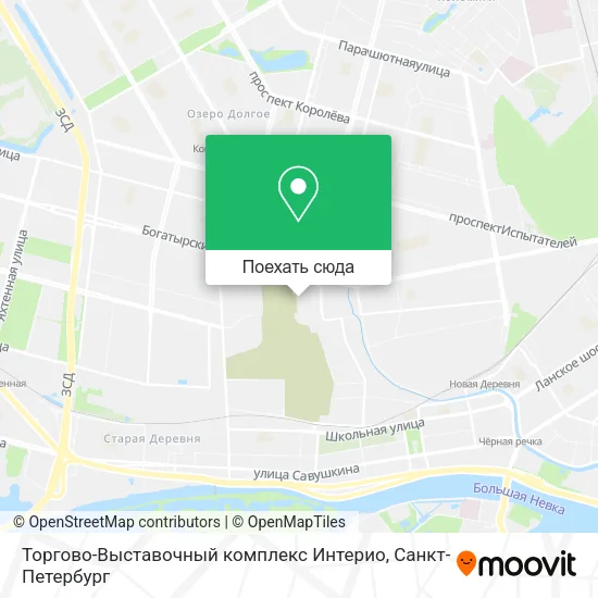 Карта Торгово-Выставочный комплекс Интерио