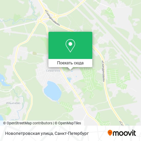 Карта Новопетровская улица