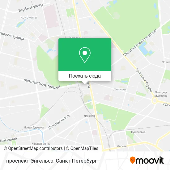 Карта проспект Энгельса