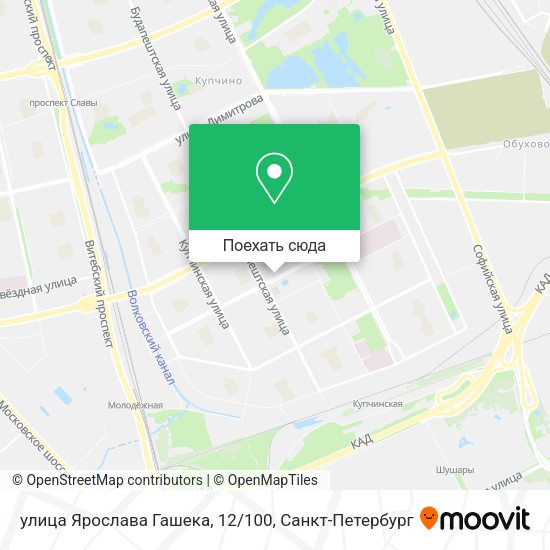 Карта улица Ярослава Гашека, 12/100