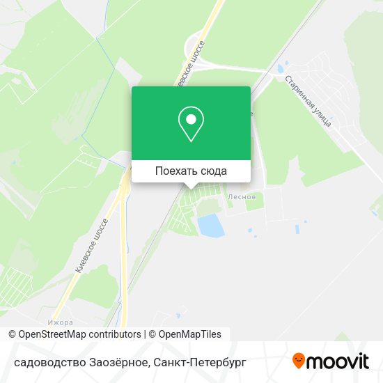 Карта садоводство Заозёрное