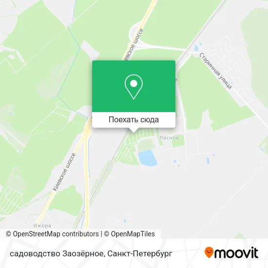 Карта садоводство Заозёрное