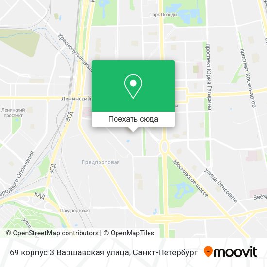 Карта 69 корпус 3 Варшавская улица
