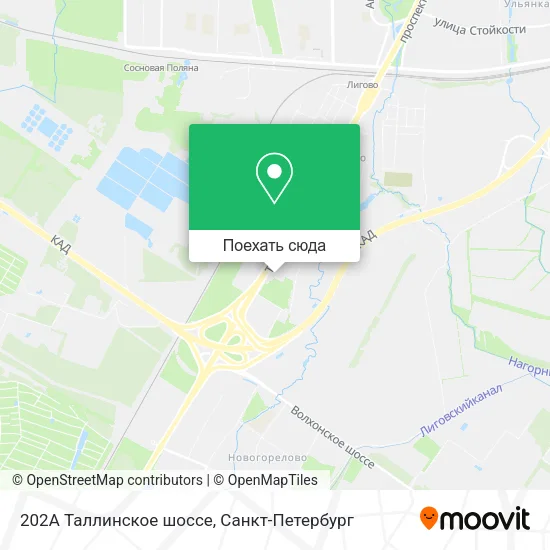 Карта 202A Таллинское шоссе