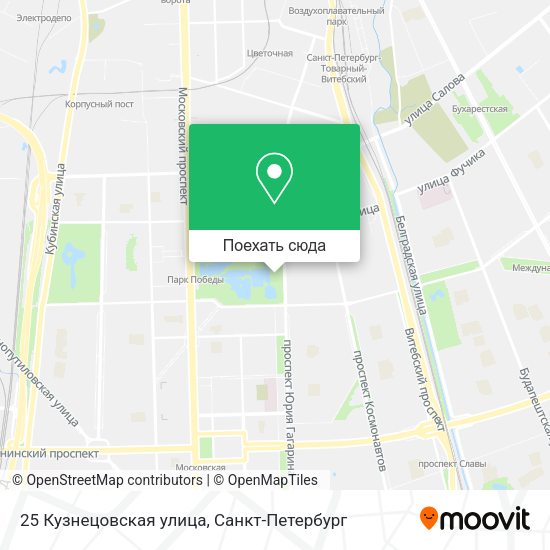 Карта 25 Кузнецовская улица