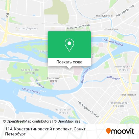 Карта 11А Константиновский проспект