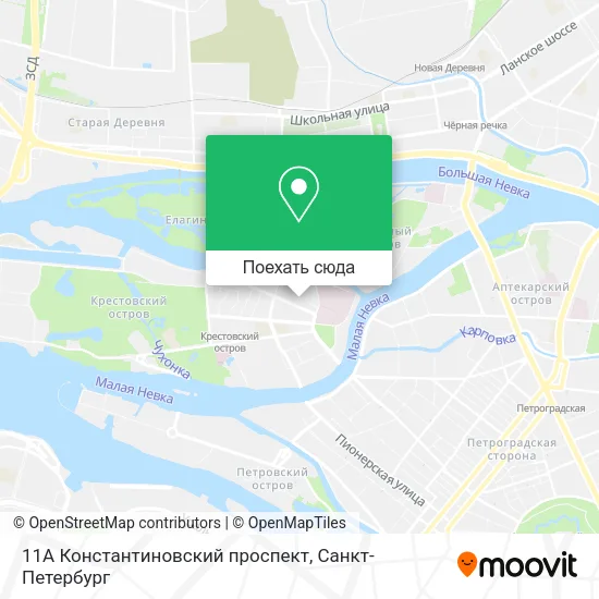 Карта 11А Константиновский проспект