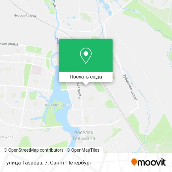 Карта улица Тазаева, 7