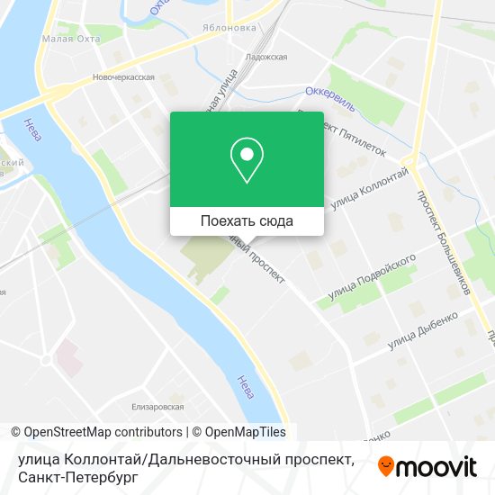Карта улица Коллонтай / Дальневосточный проспект