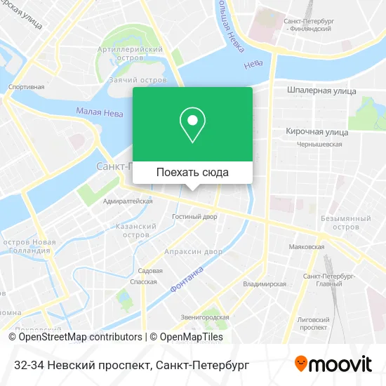 Карта 32-34 Невский проспект