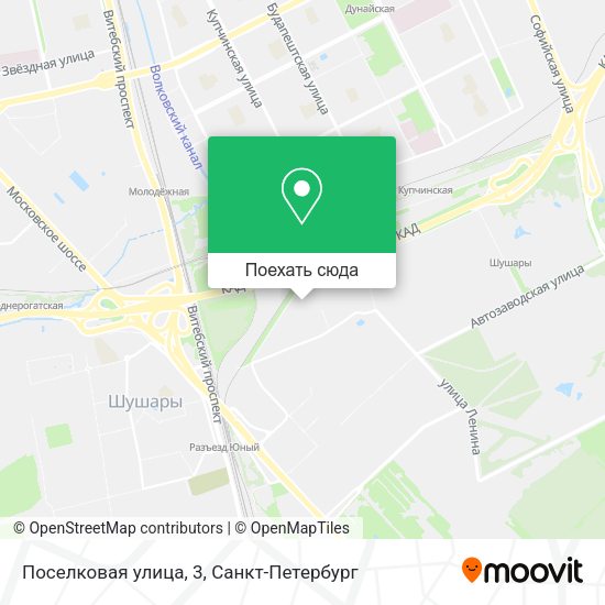 Карта Поселковая улица, 3