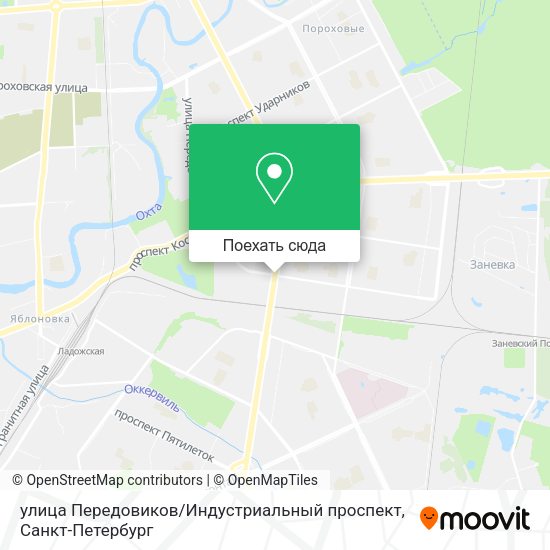 Карта улица Передовиков / Индустриальный проспект