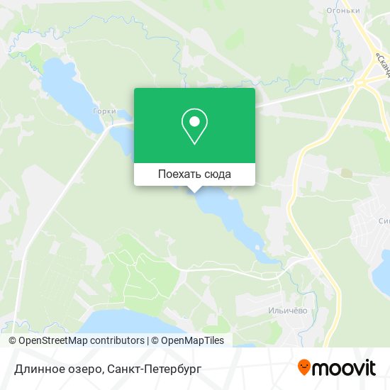 Карта Длинное озеро