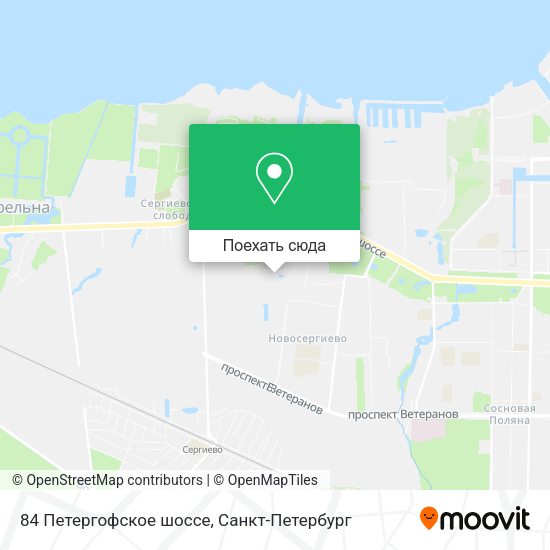 Карта 84 Петергофское шоссе
