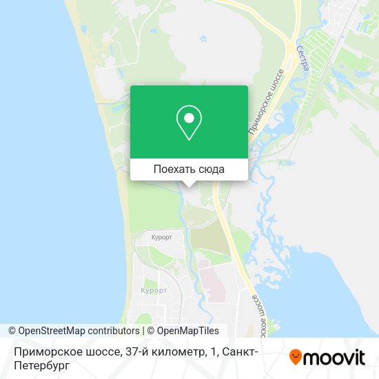 Карта Приморское шоссе, 37-й километр, 1