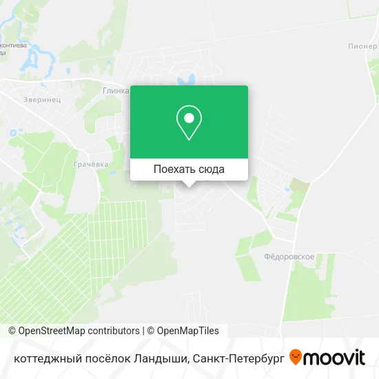 Карта коттеджный посёлок Ландыши