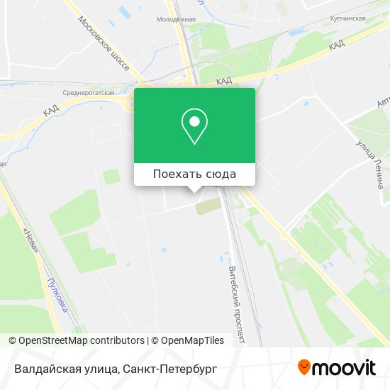 Карта Валдайская улица