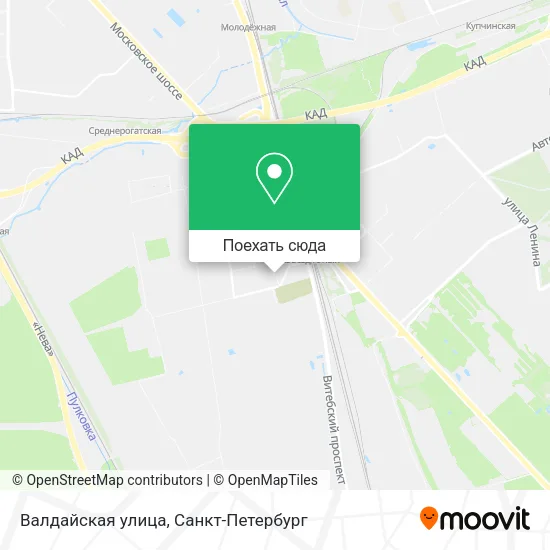 Карта Валдайская улица