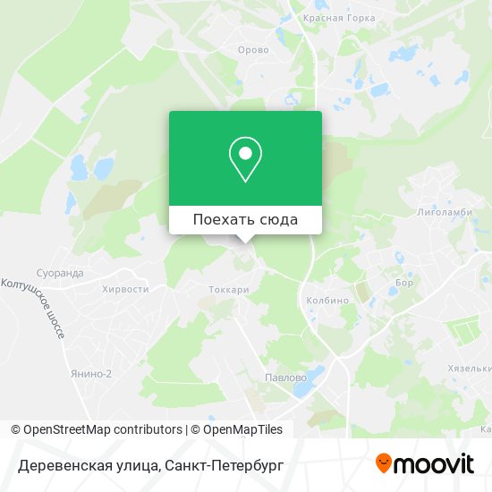 Карта Деревенская улица