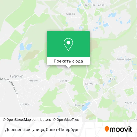 Карта Деревенская улица