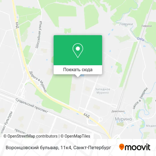 Карта Воронцовский бульвар, 11к4