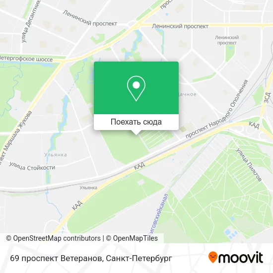 Карта 69 проспект Ветеранов