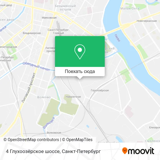 Карта 4 Глухоозёрское шоссе