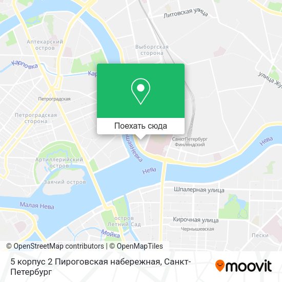 Карта 5 корпус 2 Пироговская набережная