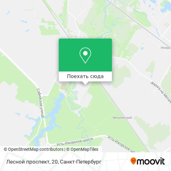 Карта Лесной проспект, 20