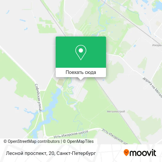 Карта Лесной проспект, 20