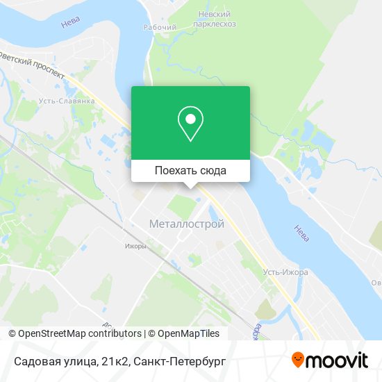 Карта Садовая улица, 21к2