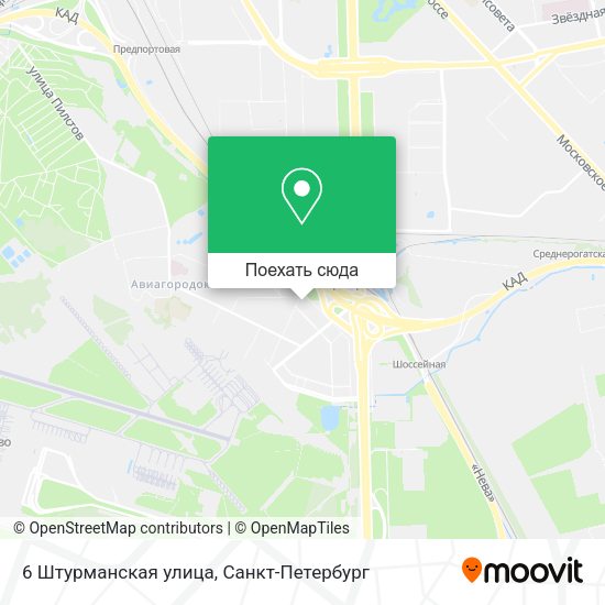 Карта 6 Штурманская улица