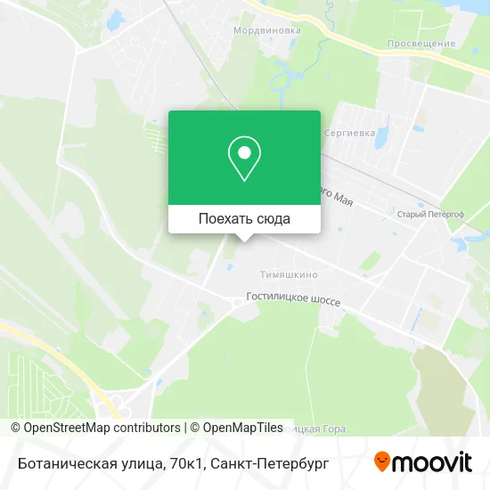 Карта Ботаническая улица, 70к1