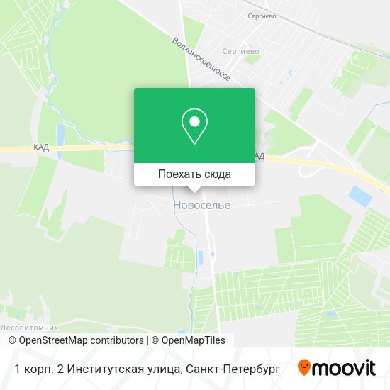 Карта 1 корп. 2 Институтская улица