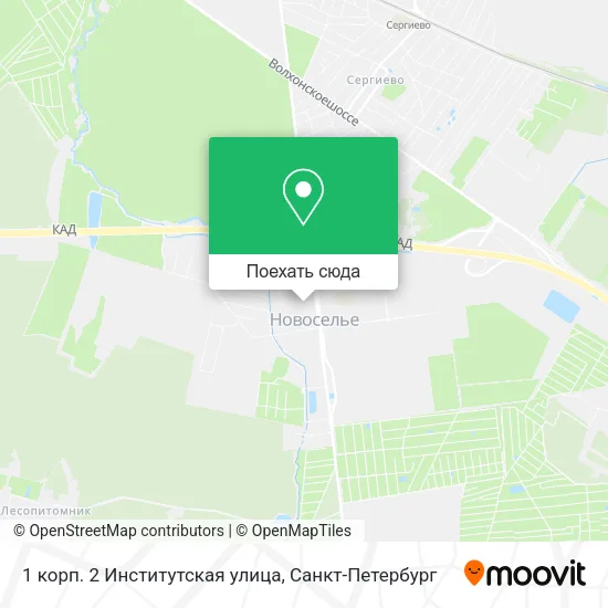 Карта 1 корп. 2 Институтская улица